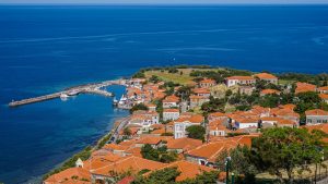 Lesbos-Griekenland-uitzicht-Molyvos