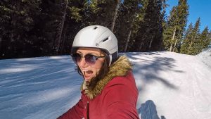 Wintersport-snowboarden