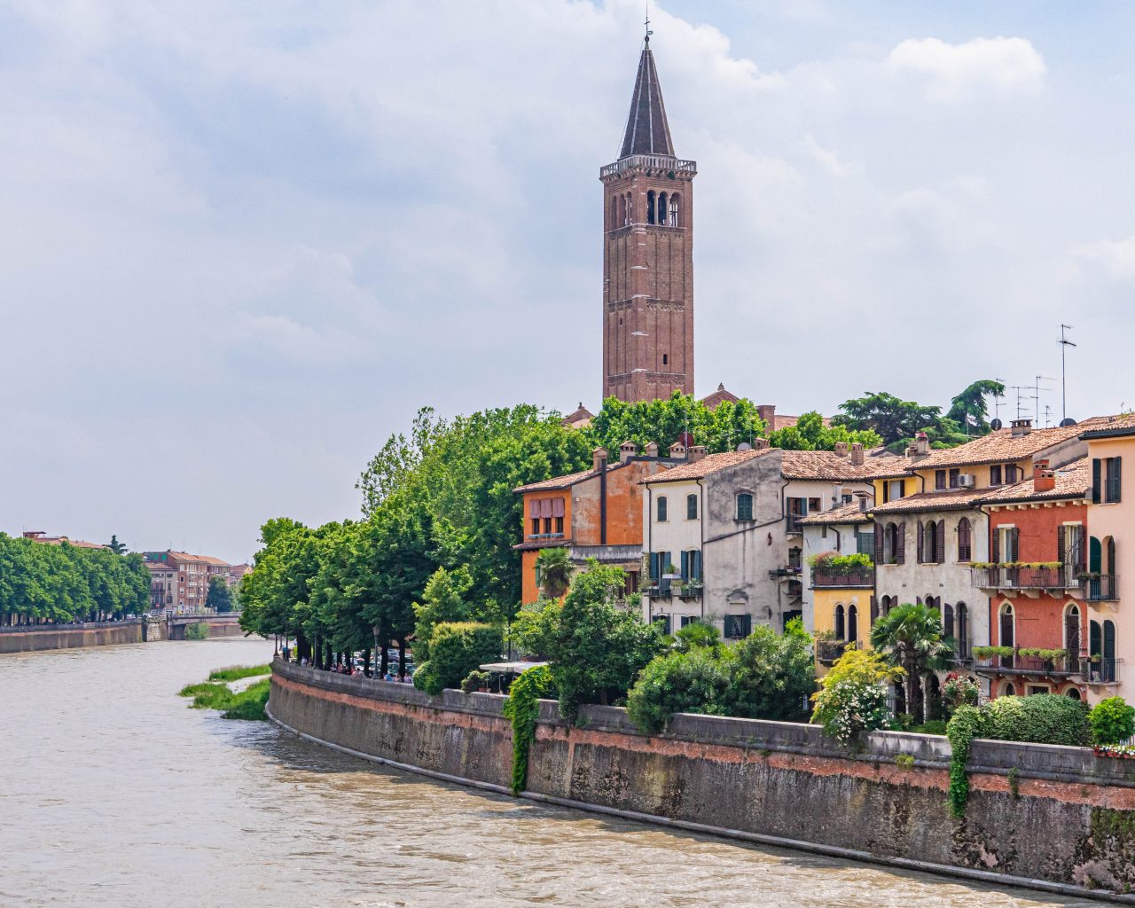 Verona-Italie-Ponte-Pietra-uitzicht