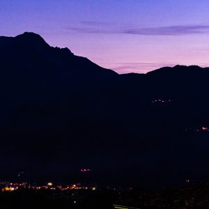 Barga-by-night-zonsondergang