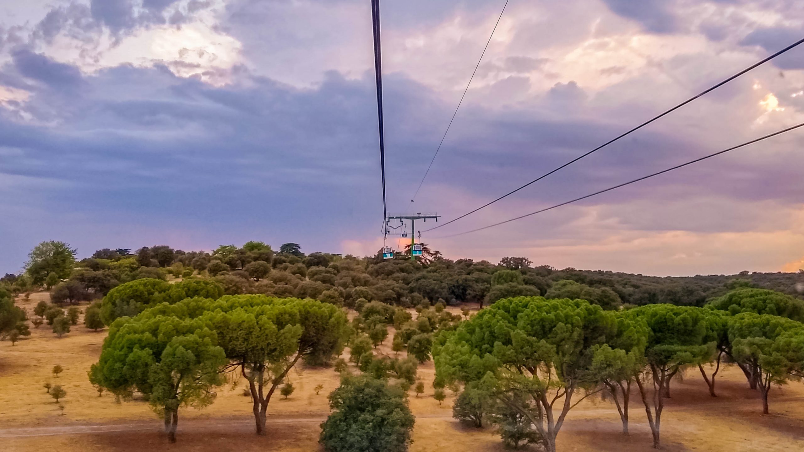 Zonsondergang-kabelbaan-Teleferico-Madrid