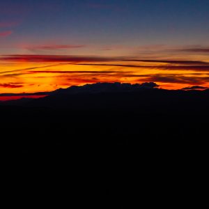 Zonsondergang-refugiul-Iezer