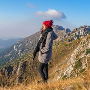 Jessica-zonsopkomst-bergrug-Piatra-Craiului