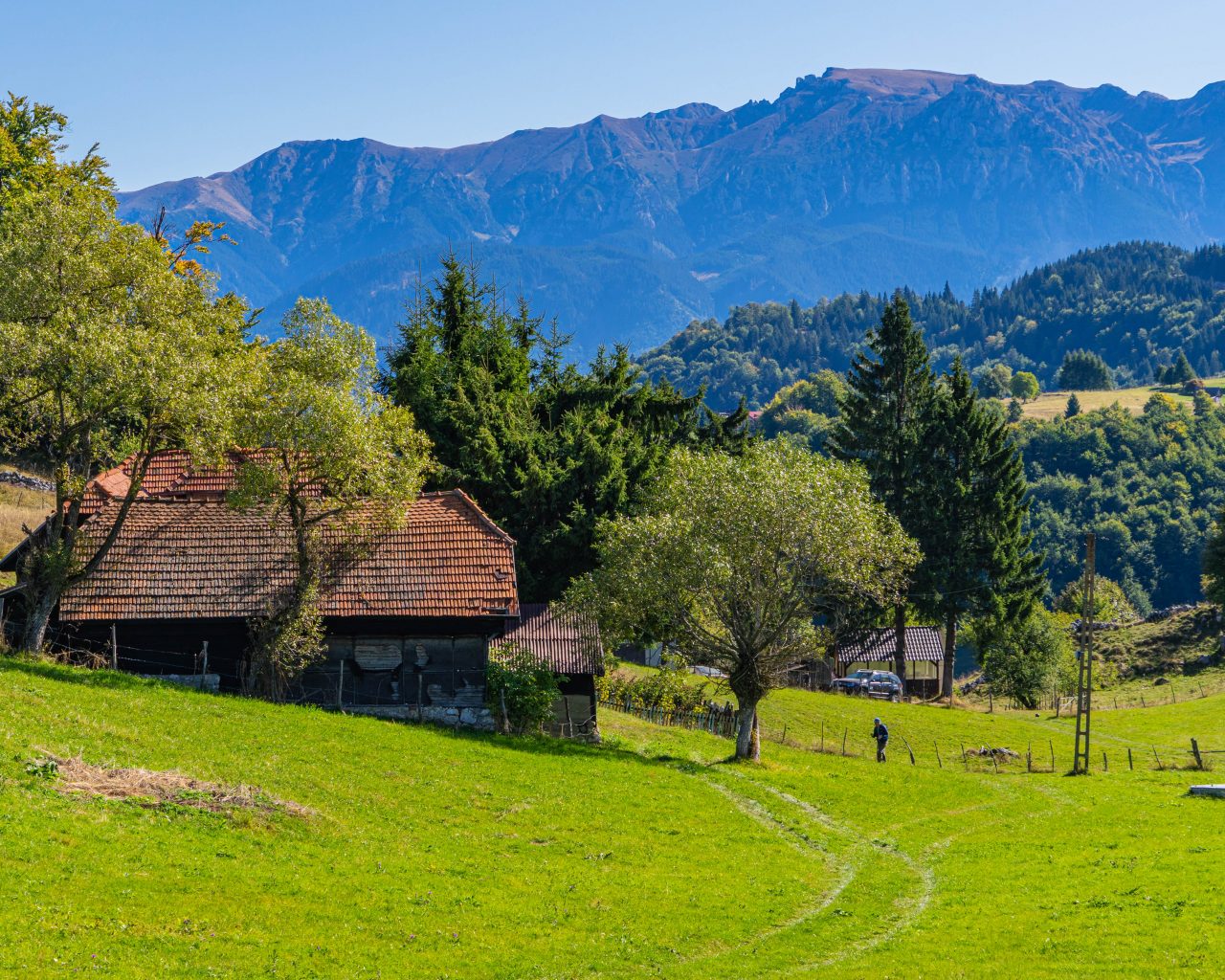 Schuur-wandelen-platteland-Transsylvanië