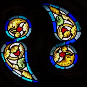 Glas-in-lood-raam-Corvin-kasteel