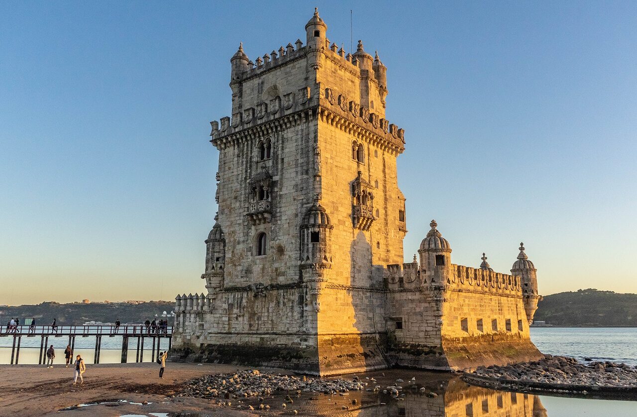 Torre-de-Belem-Lissabon-zonsondergang