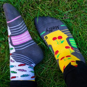 Wandelsokken-Mollysocks-in-gras