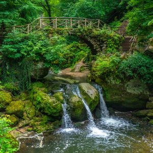 Schiessentumpel-waterval-bij-Mullerthal-van-bovenaf