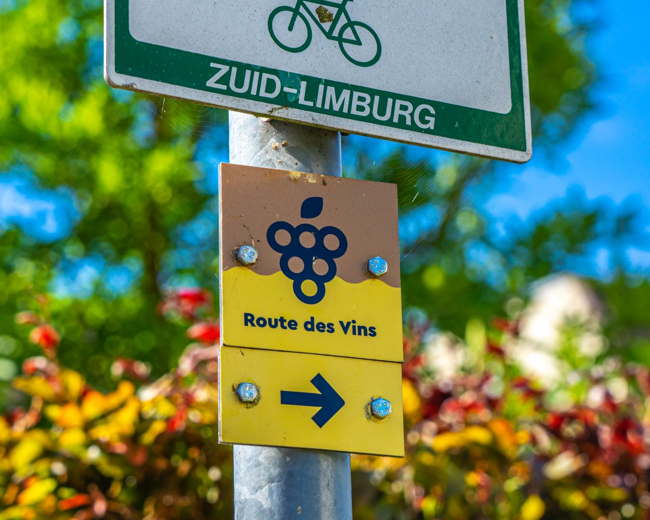bordje-route-des-vins-markering-zuid-limburg