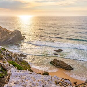 zonsondergang-strand-fisherman's-trail-portugal