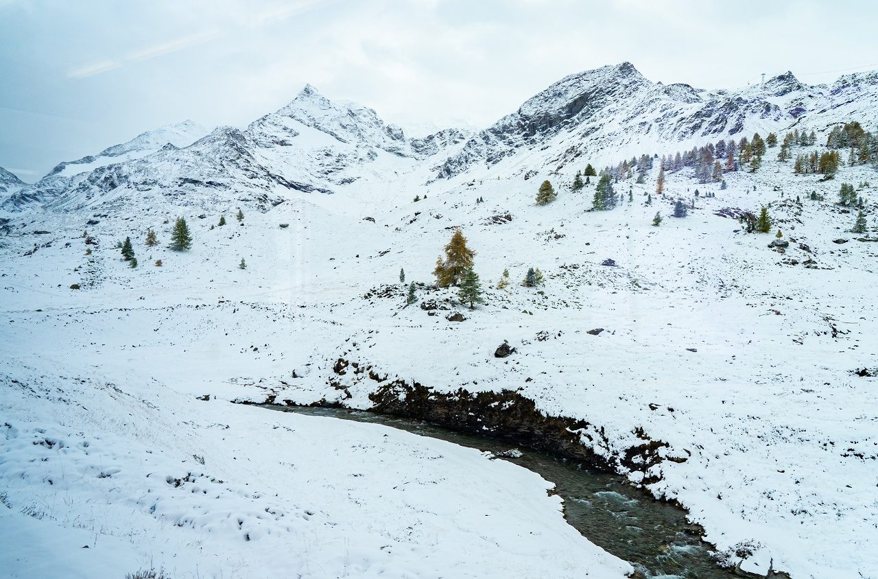 Sneeuw-winterlandschap-tijdens-Bernina-Express
