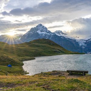 Zonsopkomst-bij-Bachalpsee-Zwitserland