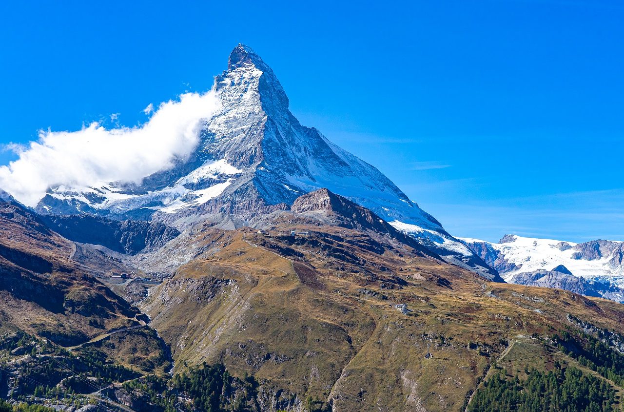 Uitzicht-op-Matterhorn-Zwitserland