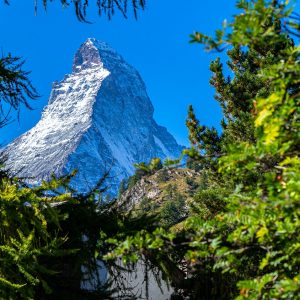 Matterhorn-gezien-vanaf-Zermatt-Zwitserland