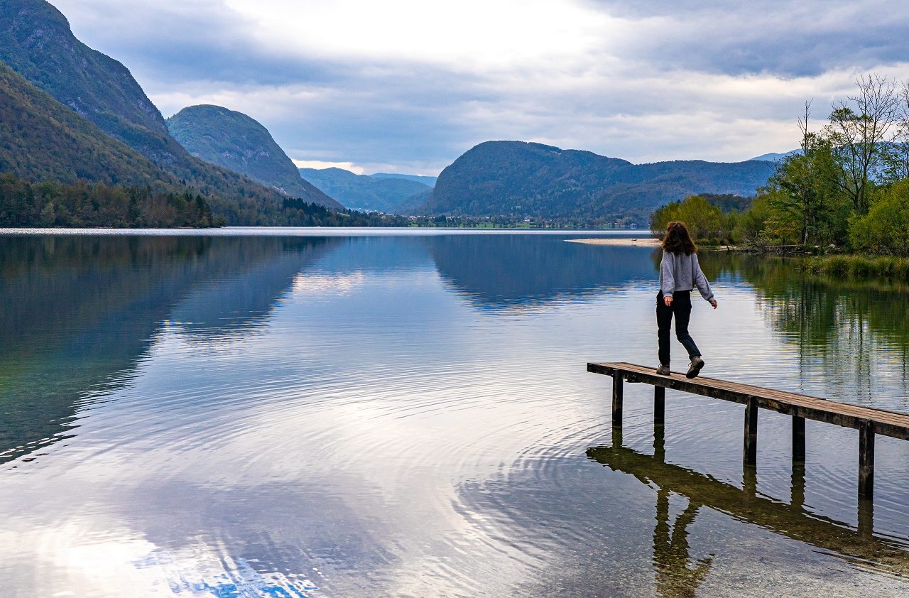 Jessica-bij-Lake-Bohinj-Slovenie