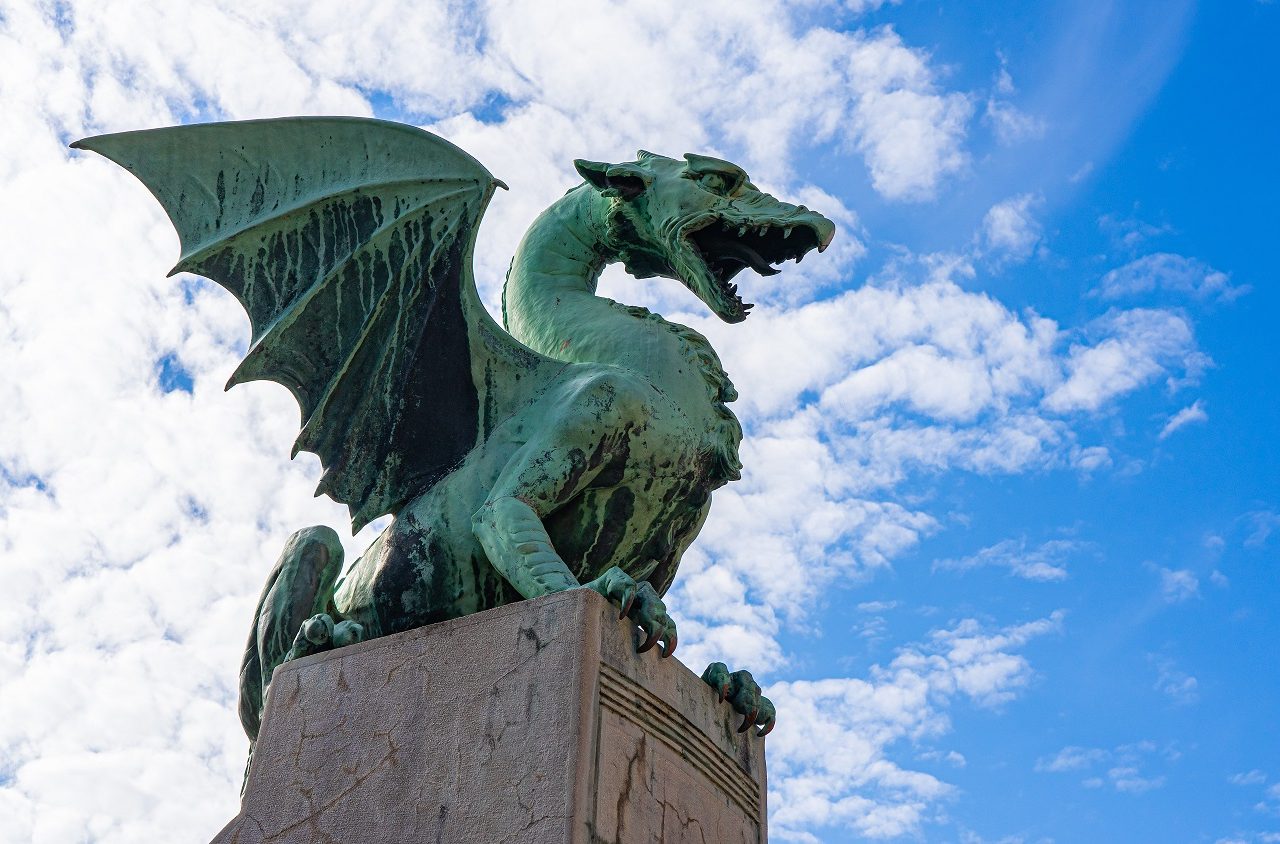 Drakenbeeld-Drakenbrug-Ljubljana-Slovenie