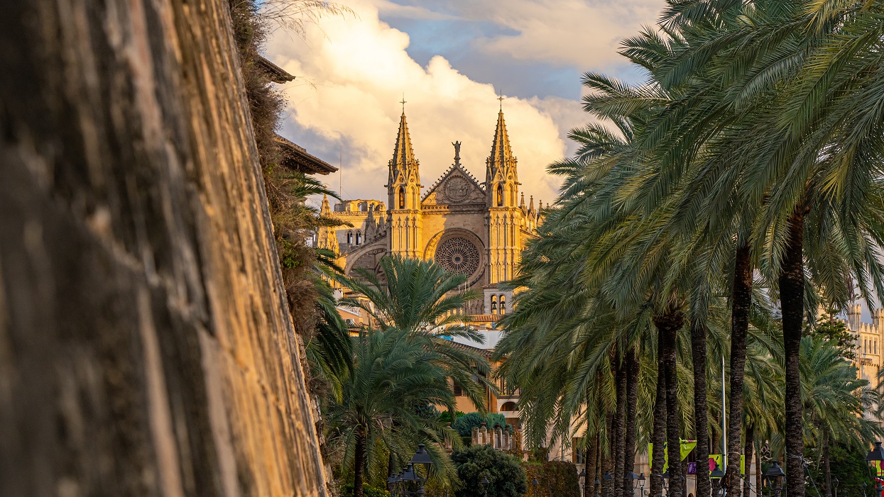 Uitzicht-op-kathedraal-Palma-de-Mallorca