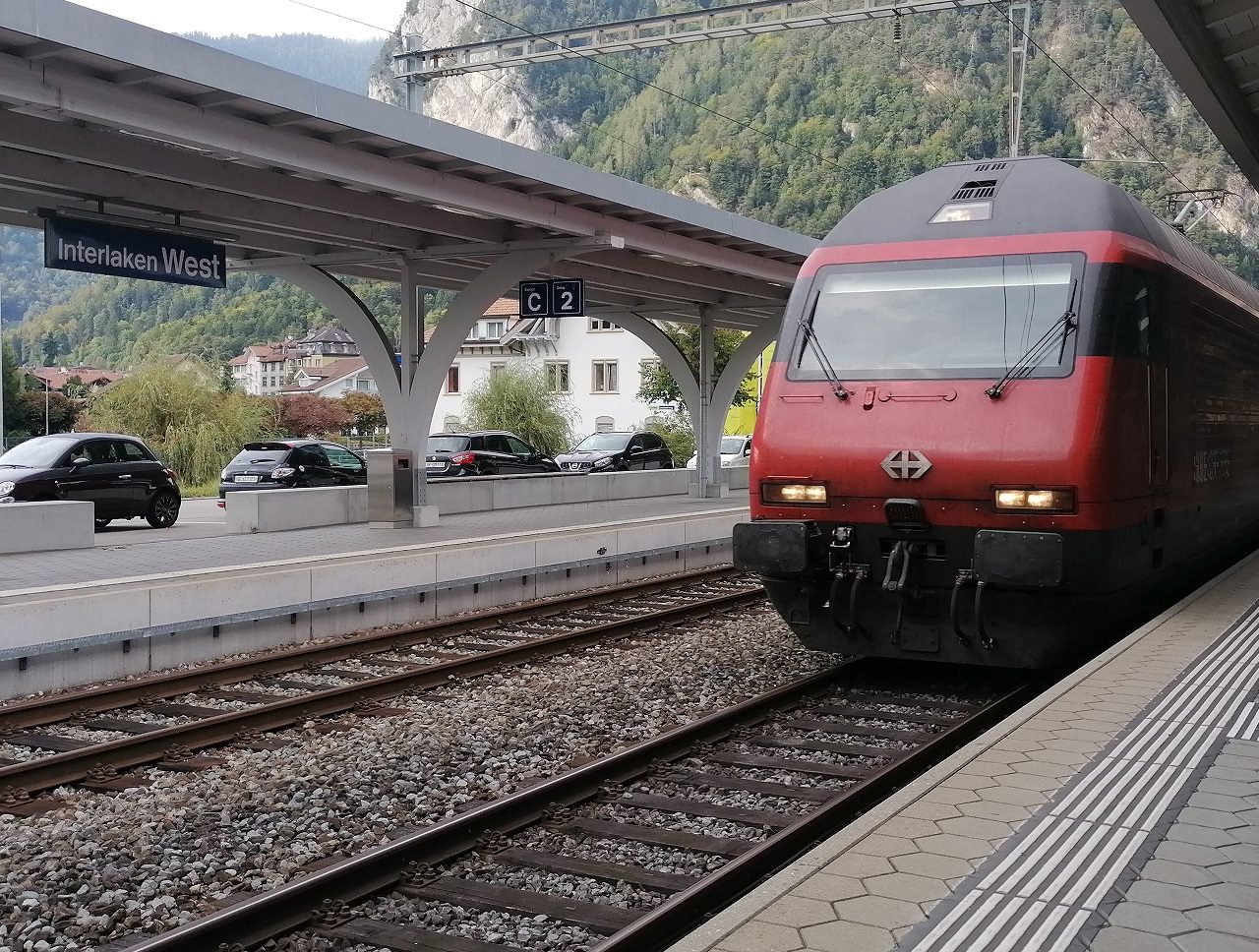 Trein-Interlaken-Zwitserland