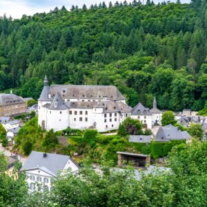Kasteel Clervaux van bovenaf