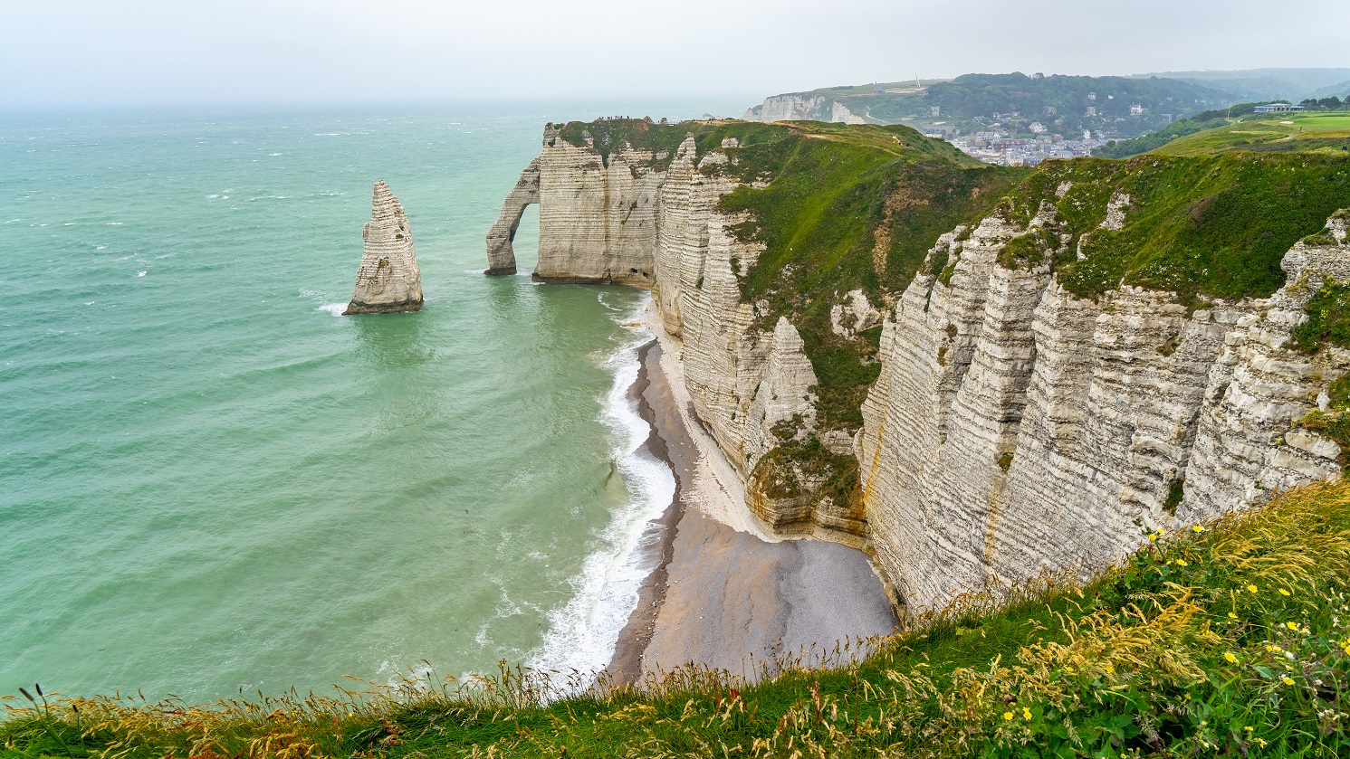 Krijtrotsen-Etretat-Frankrijk