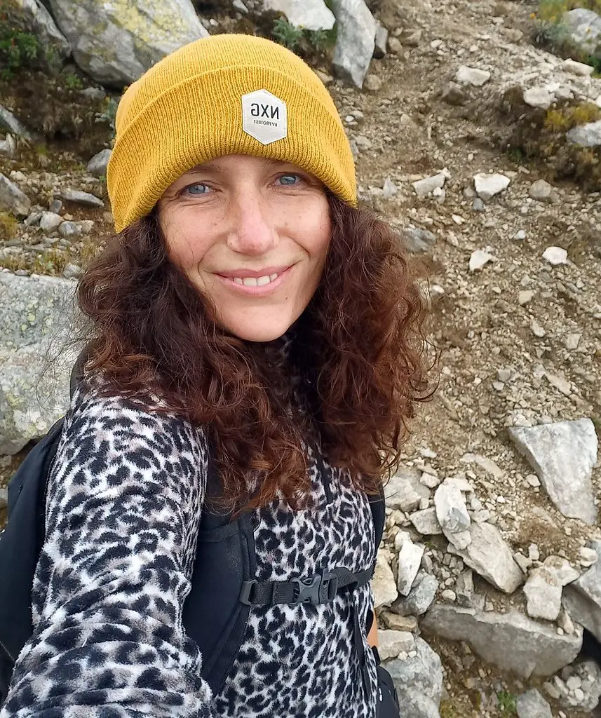 Jessica-selfie-in-bergen-Retezat-Nationaal-Park-Roemenië