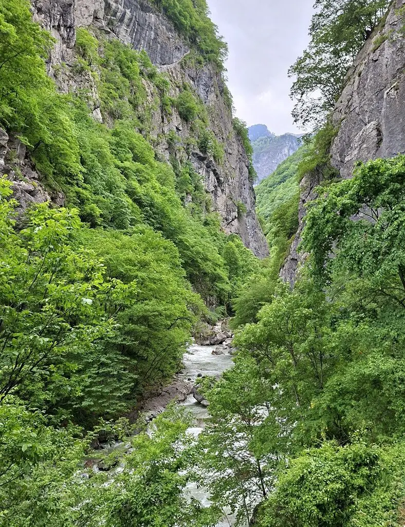 Rugova Canyon in Kosovo
